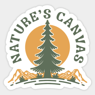 Nature canvas Sticker